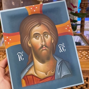 HandPainted icon of Jesus Christ