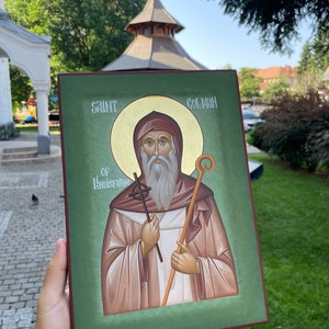 Saint Colman of Lindisfarne | Hand painted icon |