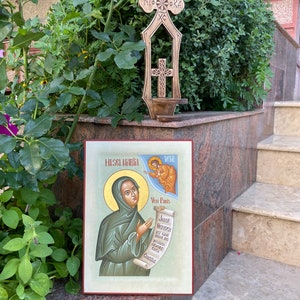 Saint Mary of Paris | Handmade icon | religious gift