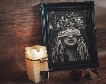 A Woman Is Justice - Card Stock Print