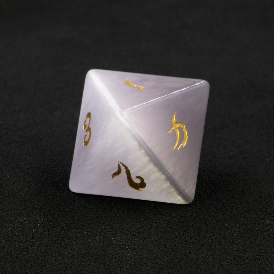 Dnd Dice Set for Role Playing Games Gray Cats Eye Stone Dice Set DND