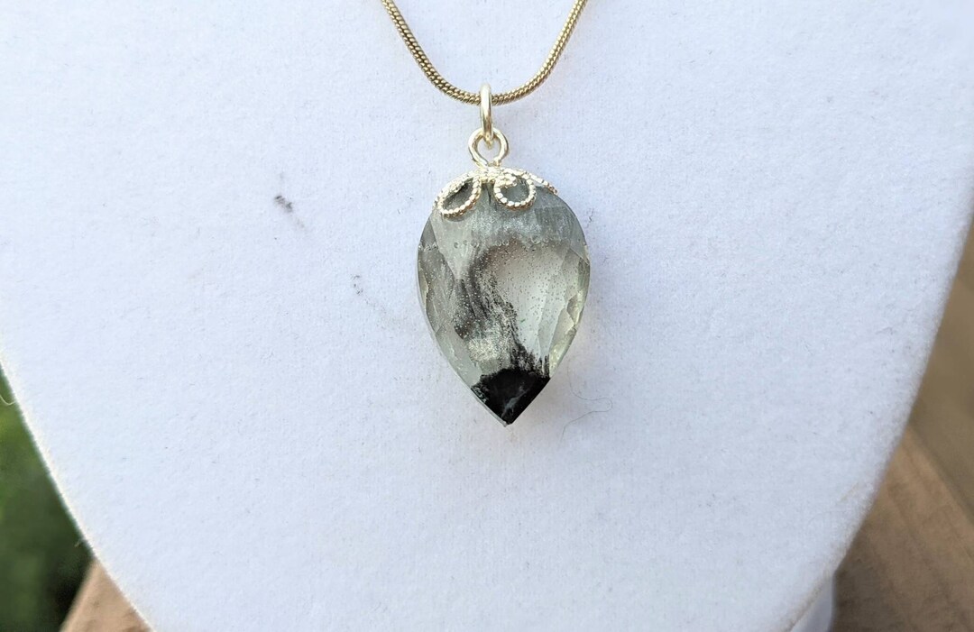 Inverted Teardrop Pendant Resin Jewelry Simplistic Jewelry Minimalist Geometric Gifts for Her