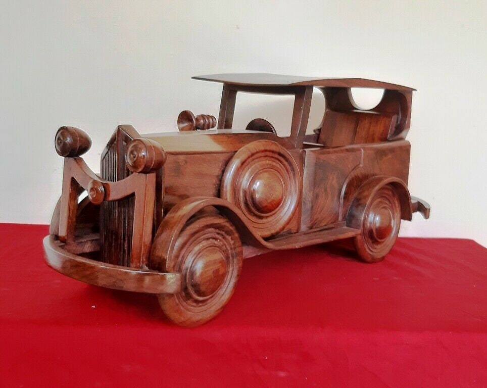 Exclusive Bugatti Vintage Model Wooden Classic Car Handcrafted | Etsy