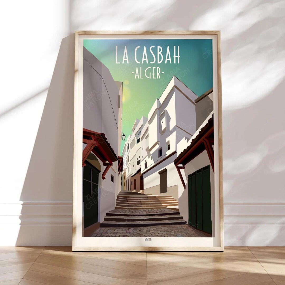 Algeria Poster, Algiers Casbah Poster, Home Decor, Algeria Wall Art - Etsy