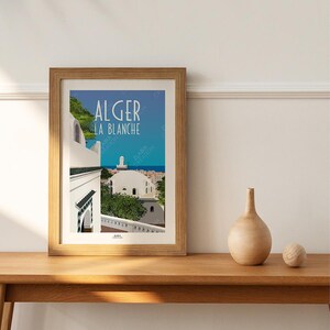 Algiers poster, minimalist poster, home decor, wall art poster Algeria image 3