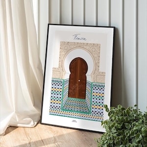 Algeria poster, Tlemcen minimalist poster, Home decor, Wall Art Algeria