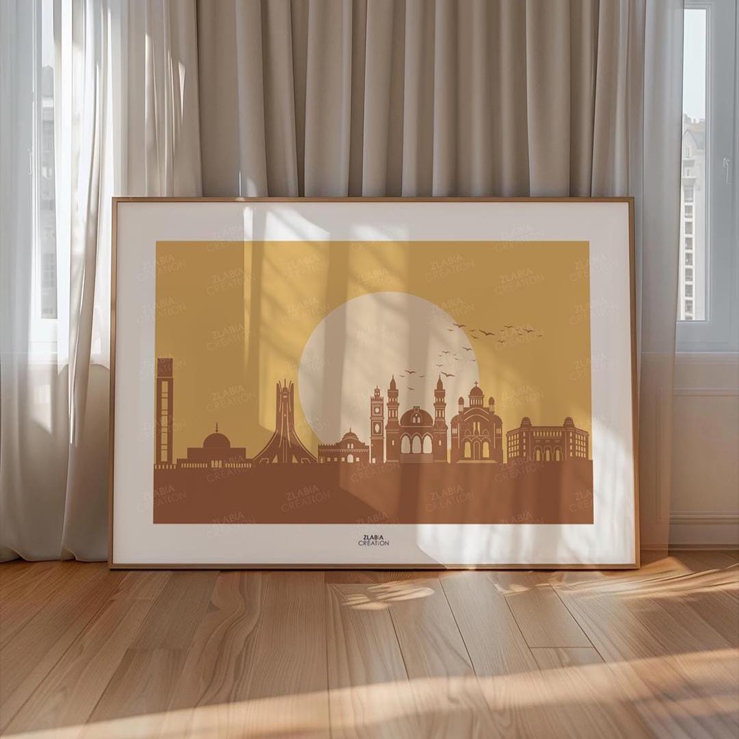 Algiers Poster, Minimalist Poster, Home Decor, Wall Art Poster, Algeria ...