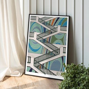 Algeria poster, Minimalist Algiers poster, Home decor, Wall Art Algeria