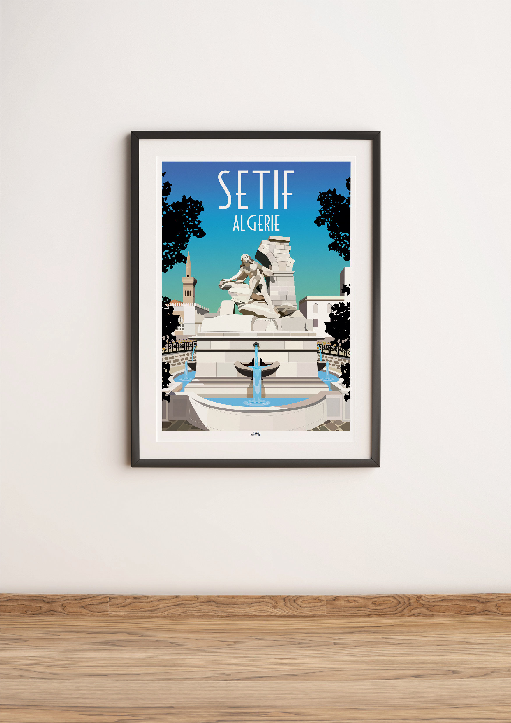 Algeria Poster, Setif Poster, Home Decor, Wall Art Algeria Ain El ...