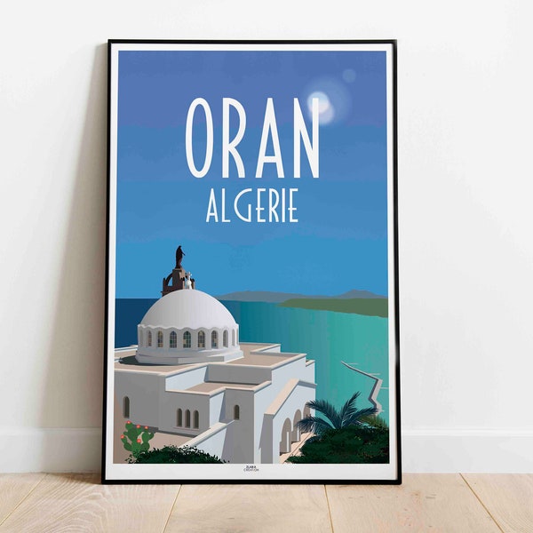 Affiche Algérie, Affiche Oran, Home decor, Wall Art Algerie