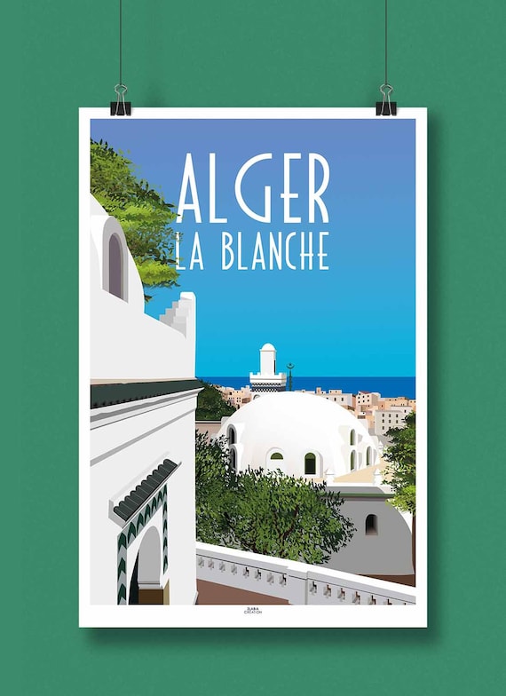 Tube d'affiches, porte-documents imprimés pour le Algeria