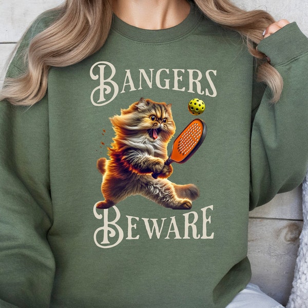 Custom Pickleball Sweatshirt for Persian cat owner Gift for Persian lover Funny Pickle ball tshirt game hoodie pickleball player persian cat