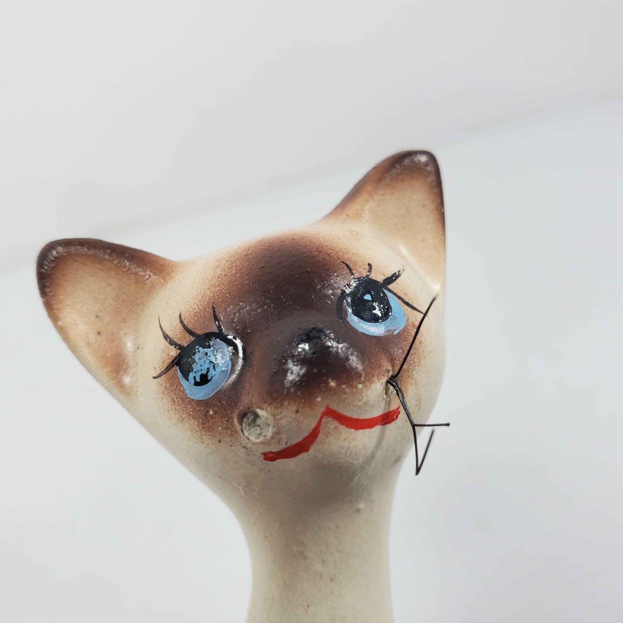 Vintage 1950s Siamese Cat Figurines 6