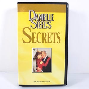Danielle Steel&#39;s Secrets VHS Tape 1990s Romance Drama Movie Columbia House NBC TV Film Vintage Video Gift for Movie Collector