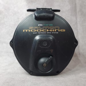 VTG ダイワ フィッシング M-One サーモン ムーチングリール ブラック ドラグシステム イージーリトリーブ フィッシングギア パシフィックノースウェスト レトロ ダウンリガー トローリングリール