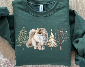 Persian Cat Sweatshirt, Shirazi Cat Sweater, Persian Parent Apparel, Gift for Cat Lover, Persian Cat Gift Shirt, Persian Lover Owner Present