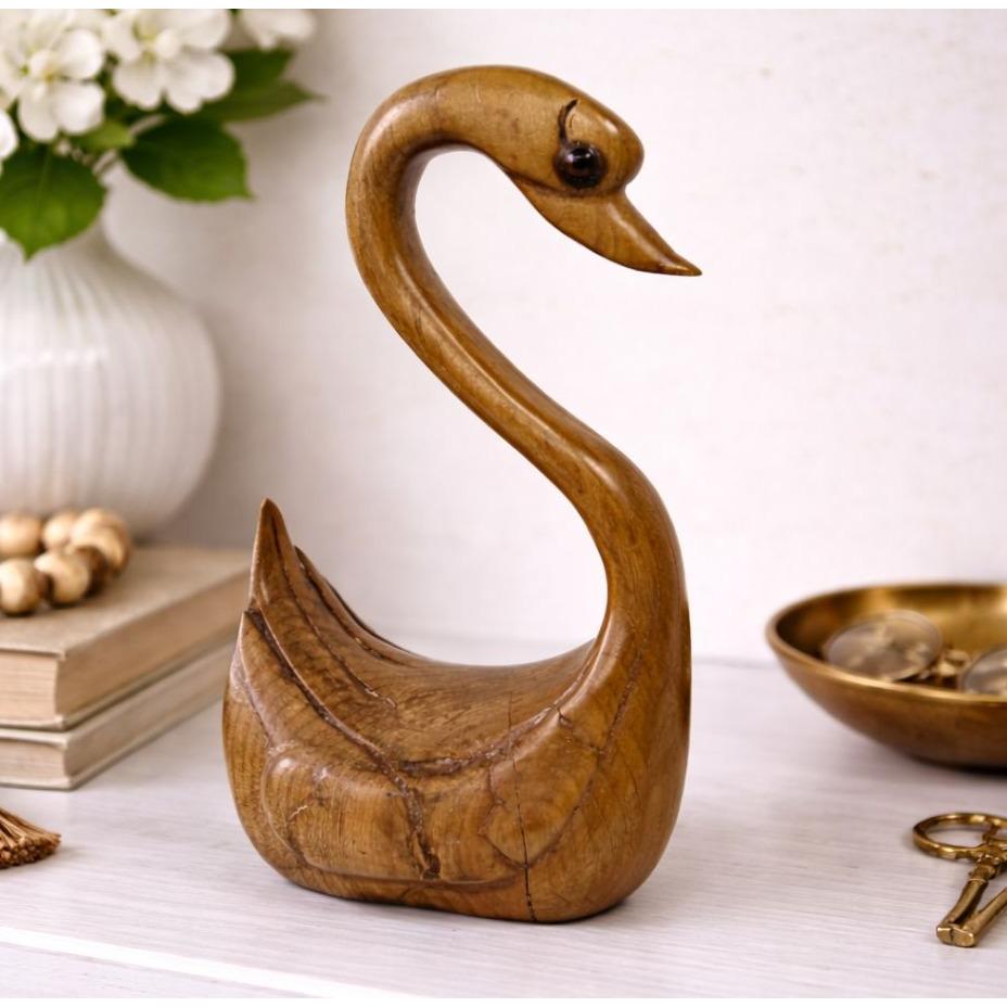 木彫りの白鳥 - Etsy 日本