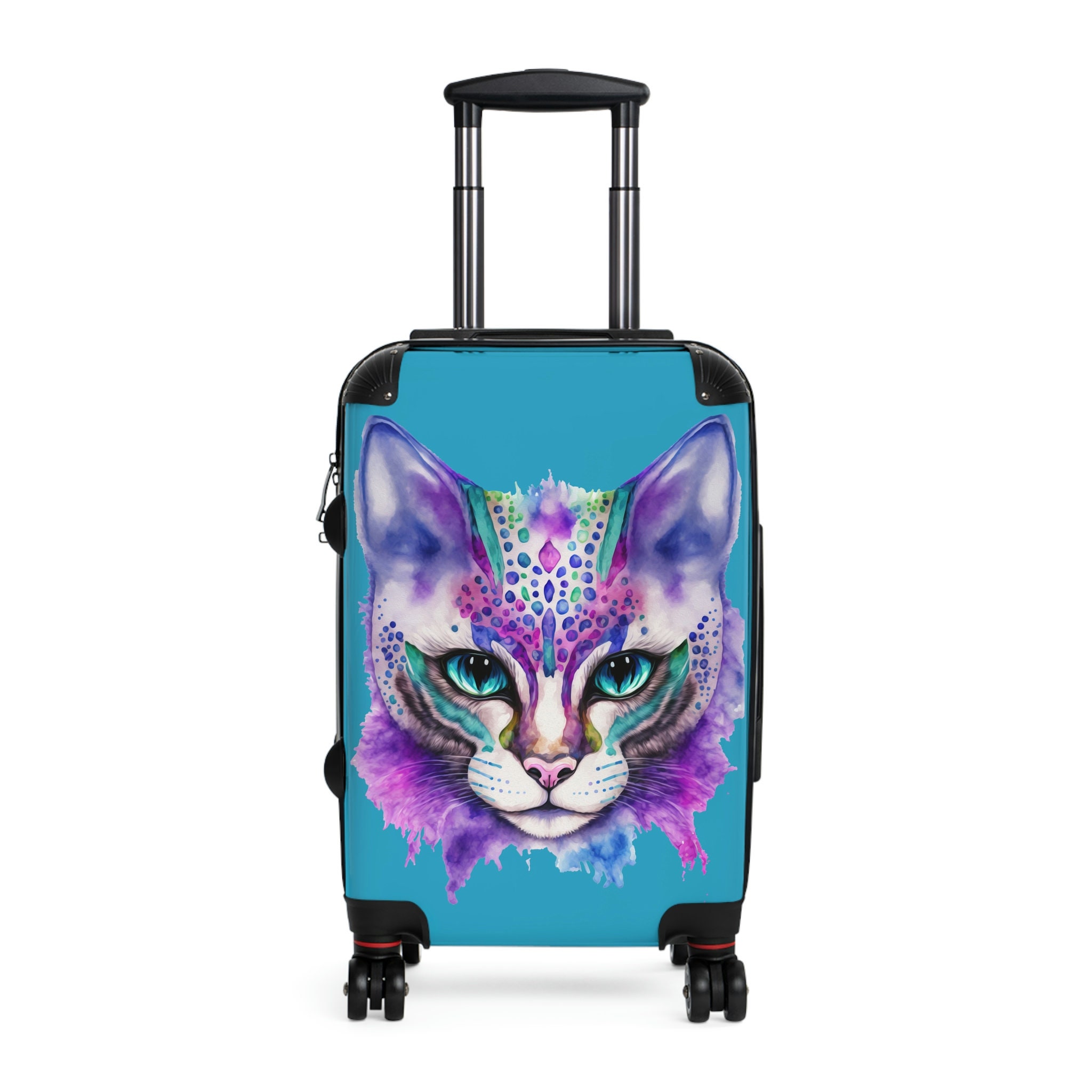 Cute Cat Suitcase for Cat Lovers Mardi Gras Party Cat Gift