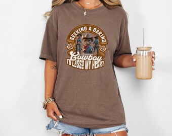 Comfort Colors Vintage Cat Shirt Funny Cat Lover Tee Meowdy Kitten Shirts Gift for Cat Owner Cool Graphic Tee 90s Country Funny Cowboy Shirt