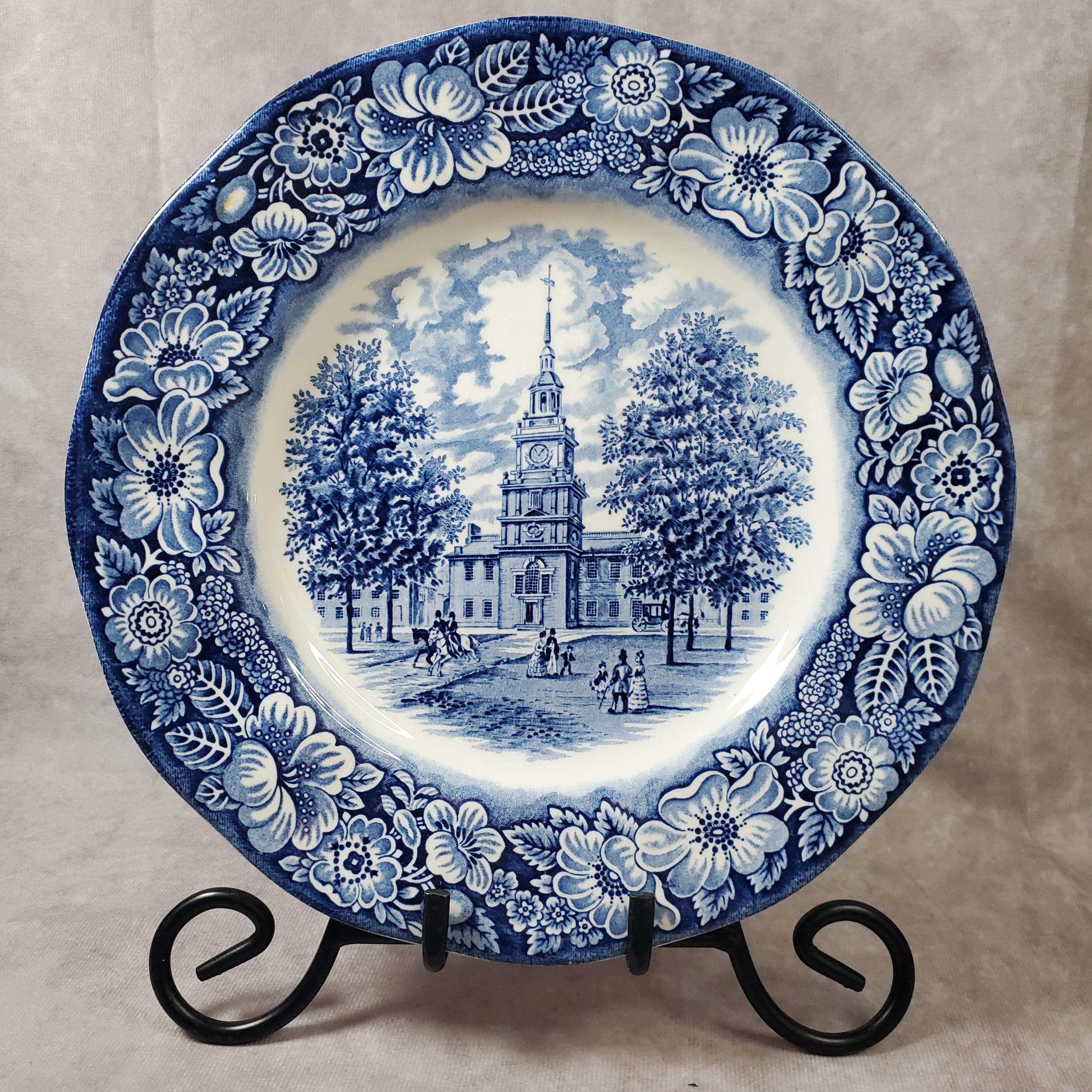 Liberty blue plates - Etsy 日本