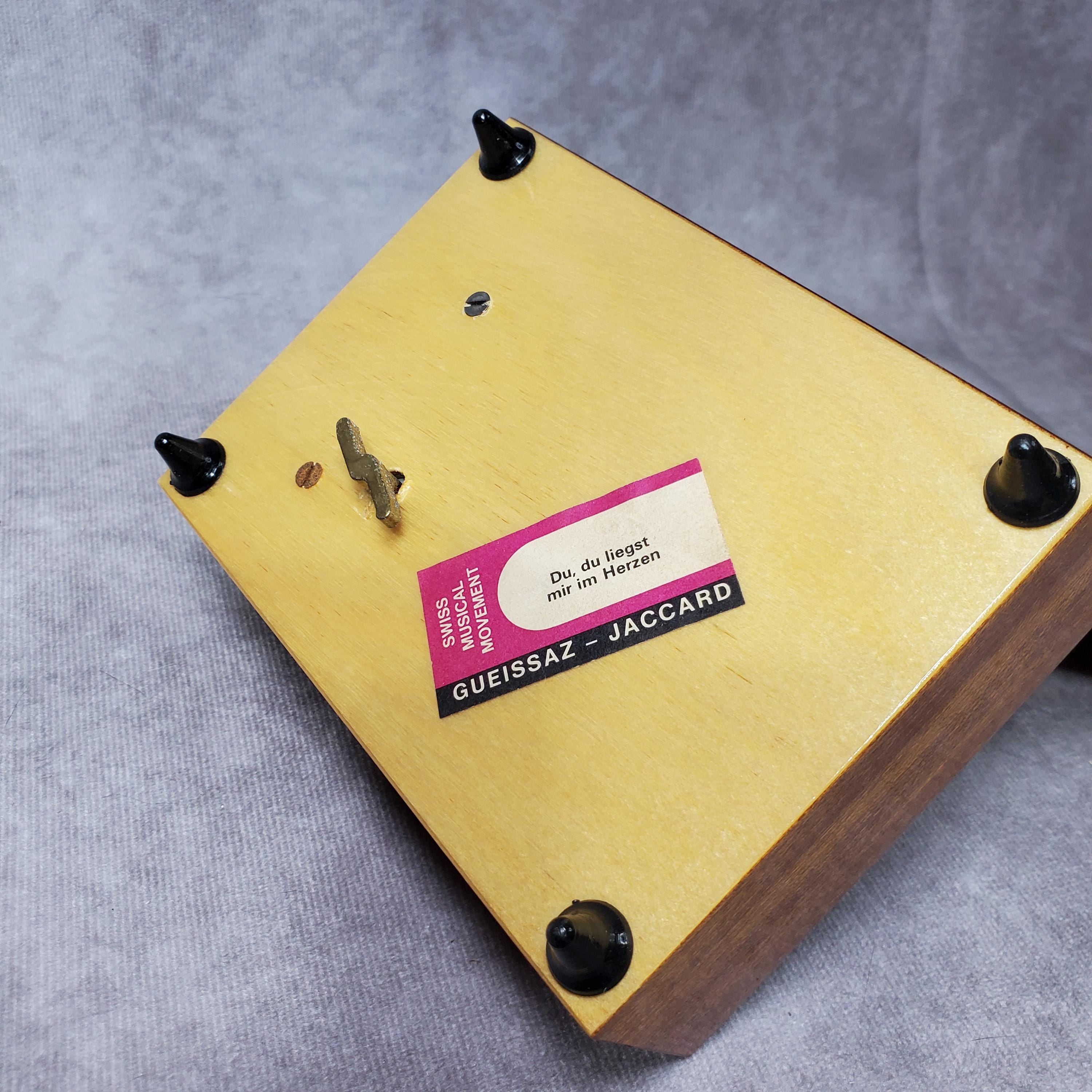 Vintage Swiss Music Box Plays “du Du Liegst Mir Im Herzen