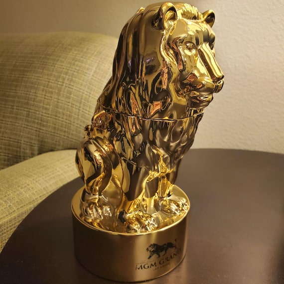 MGM Grand Gold Lion Drink Vessel – Promovessel Las Vegas