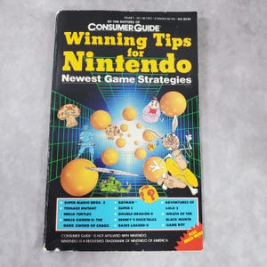 Winning Tips for Nintendo 1990 Strategy Guide Book NES Game Boy Super Mario DuckTales Castlevania Retro Gamer Collectible Paperback