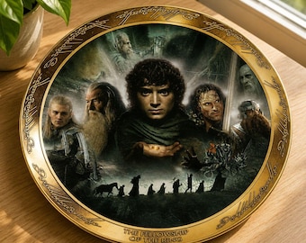 The Lord Of The Rings Fellowship Collectible Plate By Bradford Exchange