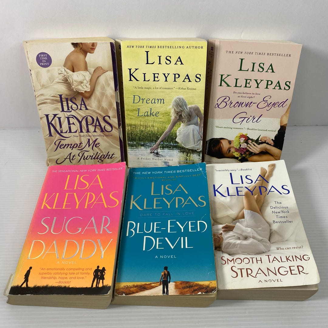 Lisa Kleypas Romance Book Lot of 6 Smooth Talking Stranger,