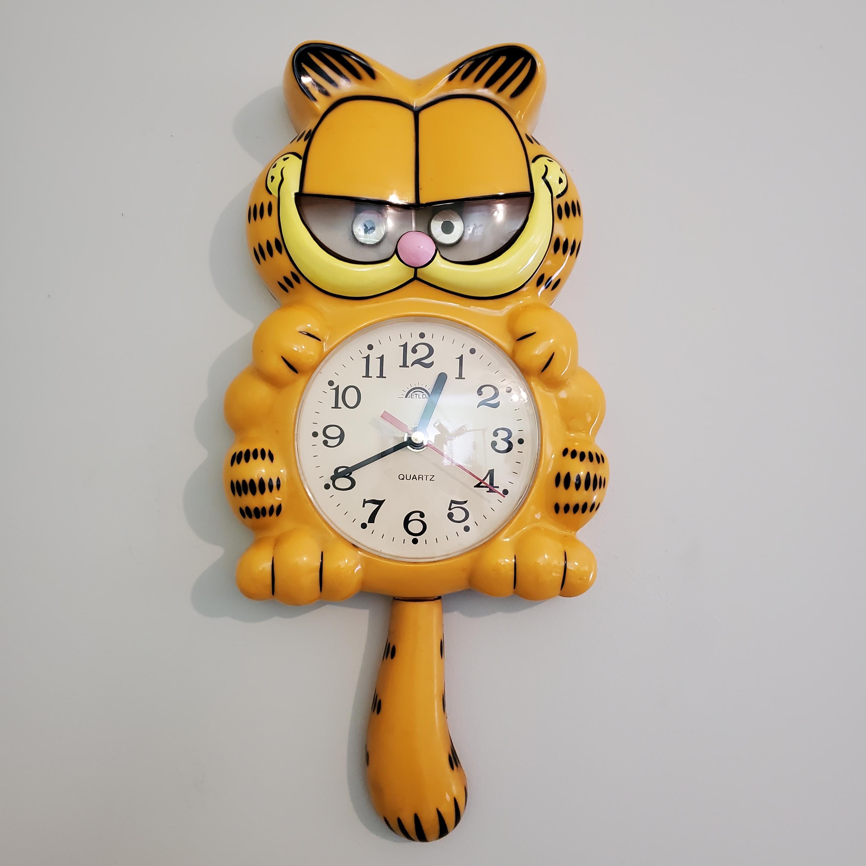 ガーフィールド 時計 Garfield clock - Etsy 日本