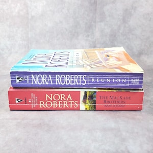 Paquete de libros románticos vintage de Nora Roberts: Reunion y los hermanos MacKade, Rafe y Jared, historias de amor acogedoras de segunda oportunidad, lecturas románticas de verano