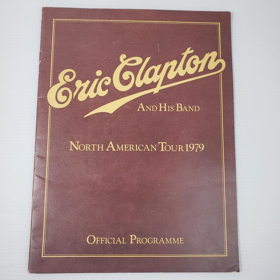 VTG Eric Clapton 1979 Tour Program W/ Muddy Waters | Official