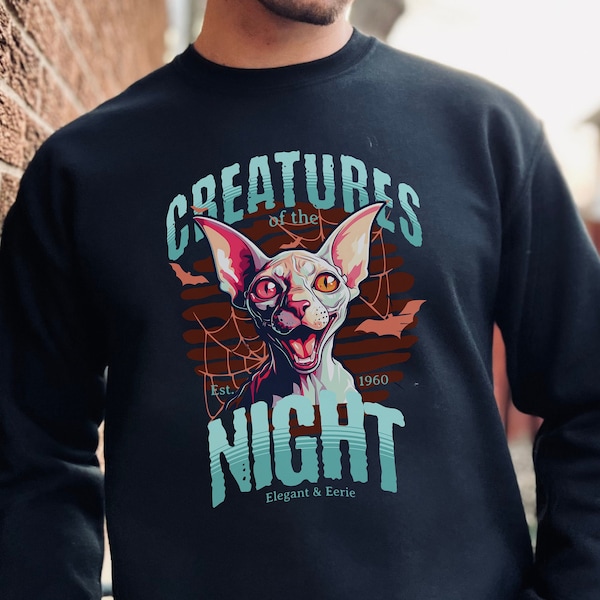 Sphynx Cat Sweater, Custom Cat Shirt, Sphynx Cat Clothes,Cat Mom Sweatshirt,Sphynx Cat Themed Gifts for Cat People,Hairless Sphynx Cat