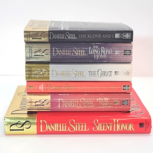 Danielle Steel Vintage Paperback Book Set 6 Romance Novels 1970s Classic Womens Fiction Collector Gift Bundle for Book Lovers