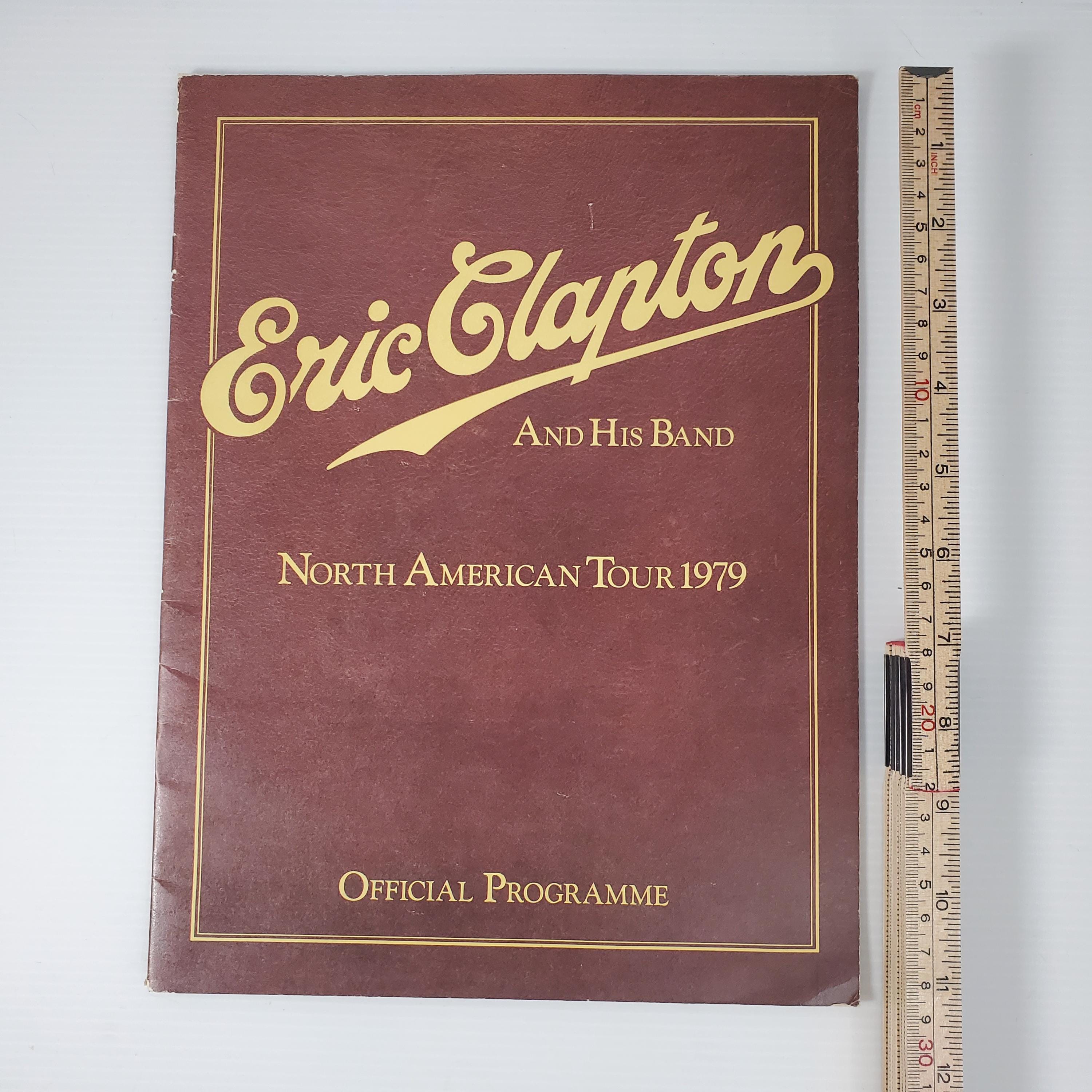 VTG Eric Clapton 1979 Tour Program W/ Muddy Waters | Official