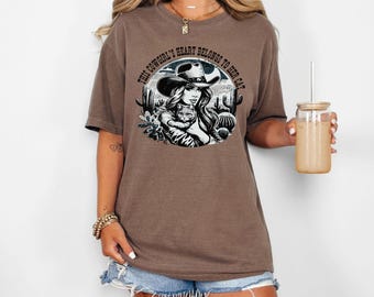 Comfort Colors Vintage Cat Shirt Funny Cat Lover Tee Meowdy Kitten Shirts Gift for Cat Owner Cool Graphic Tee 90s Country Funny Cowboy Shirt