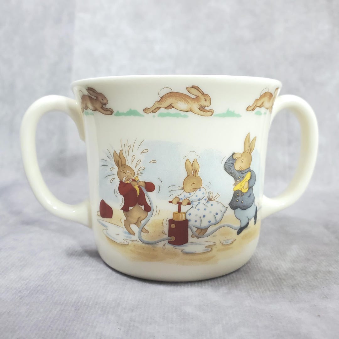 Royal Doulton Bunnykins Double Handle Mug Vintage Bone China Nursery ...