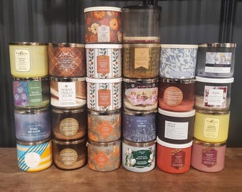 Bath & Body Works 3-Docht Kerzengläser 5er Set zum Basteln oder zur Aufbewahrung