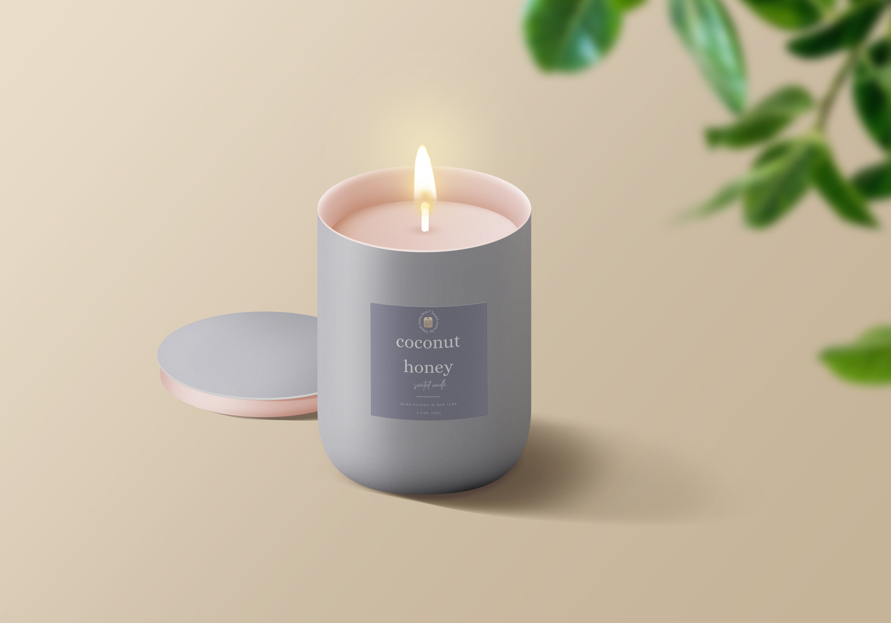 Editable Candle Label Template Minimalist Candle Label Soy Etsy Canada