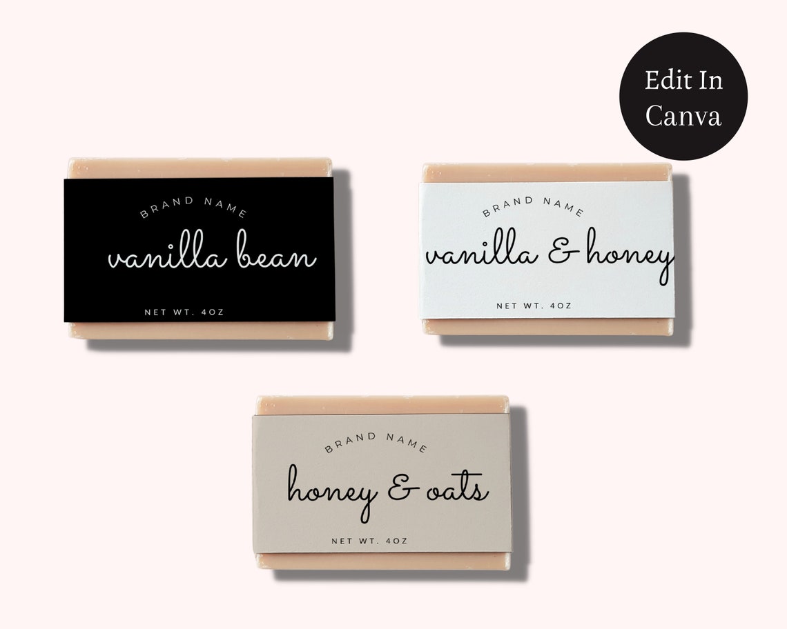 Editable Bar Soap Label Template Printable Custom Soap Label Template ...