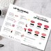 Lip Blush Editable Aftercare and Pre-procedure Care Combination, Lip ...