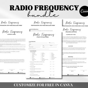 Formulaires sur les fréquences radio - Modèles de consentement sur les fréquences radio, Consultation sur les fréquences radio, Formulaires pour esthéticiens, Formulaires sur les fréquences radio
