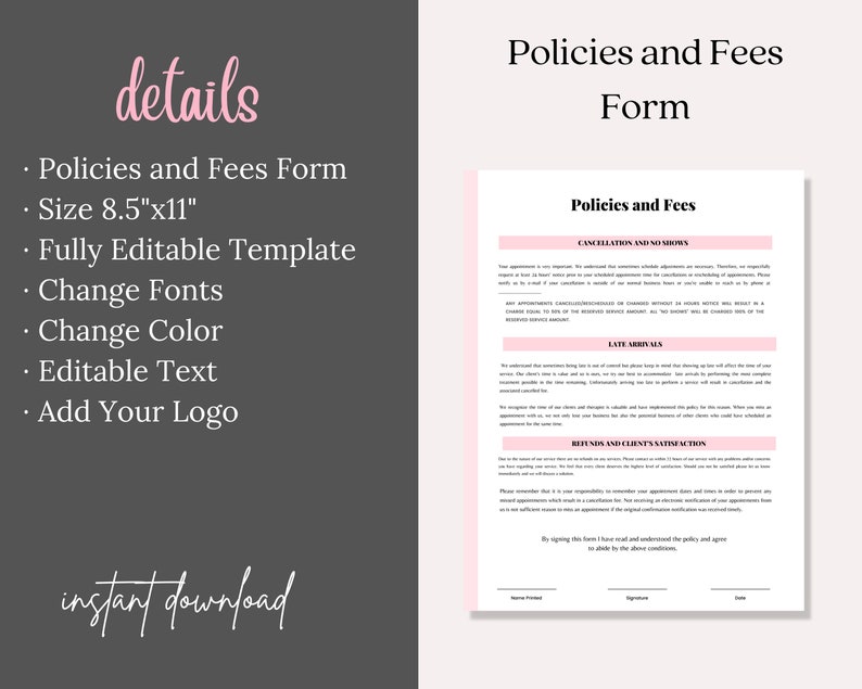 nail-tech-forms-manicure-pedicure-nail-technician-intake-etsy-australia