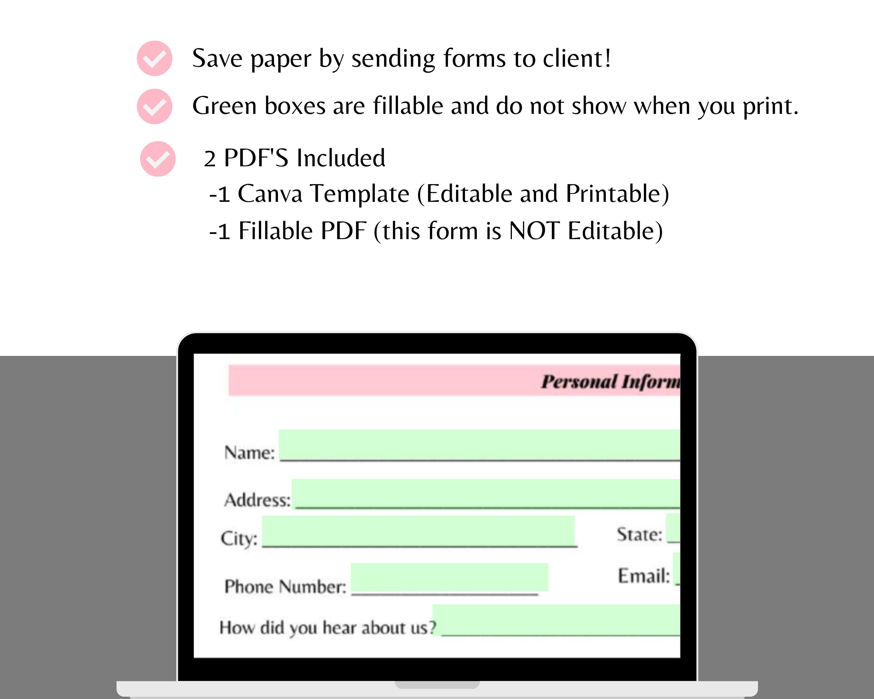 Microblading Forms Microblading Intake Forms Microblading Consent Form
