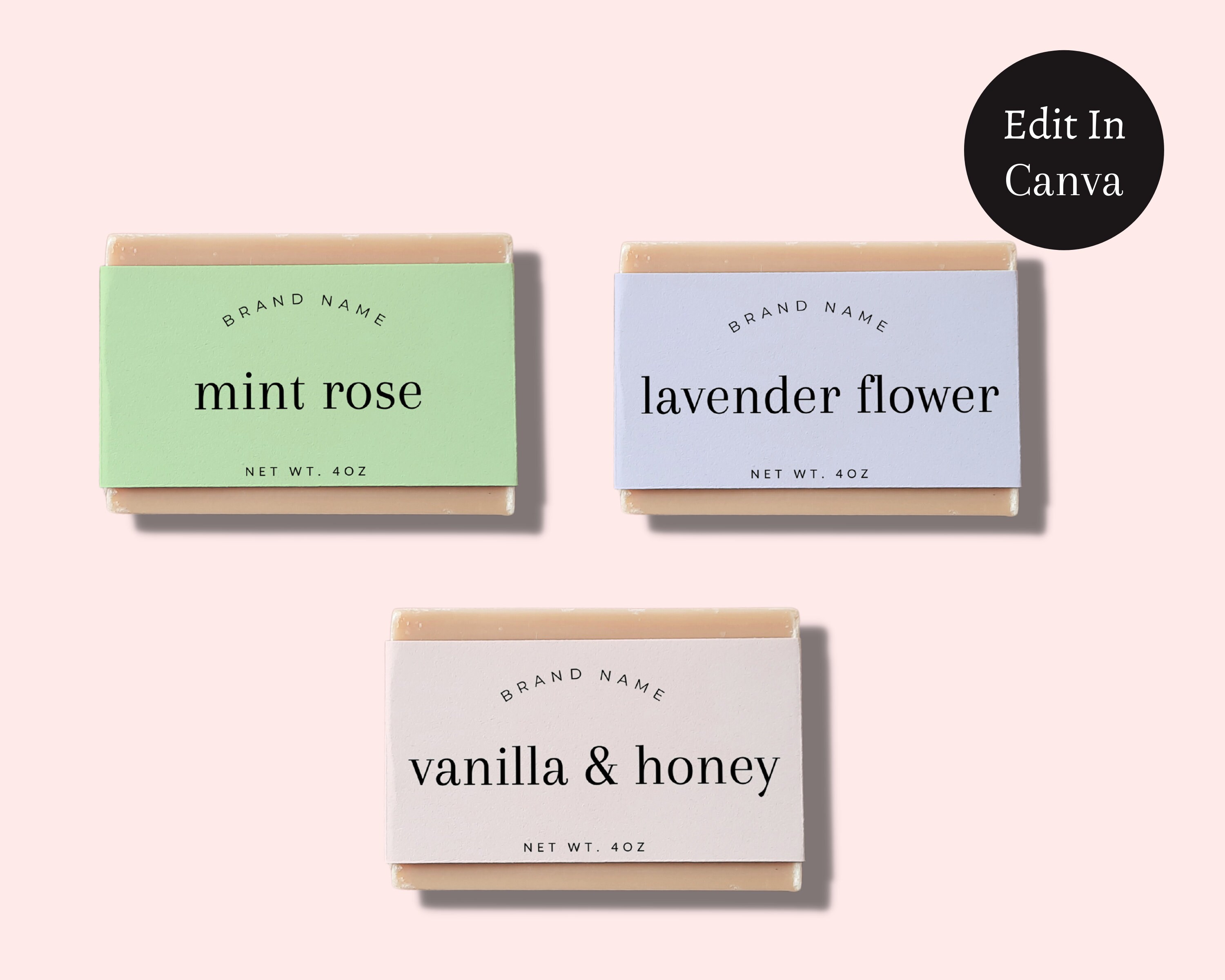 Editable Bar Soap Label Template Printable Custom Soap Label - Etsy