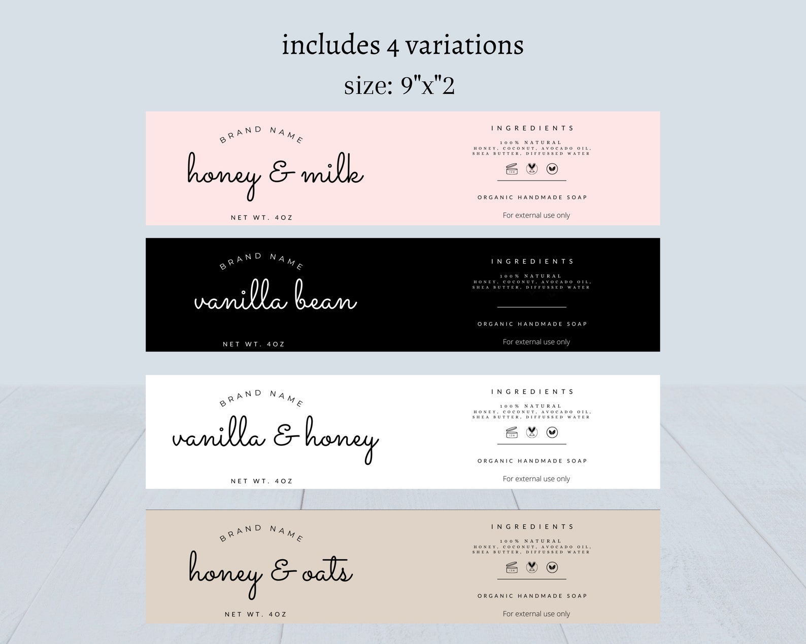 Editable Bar Soap Label Template Printable Custom Soap Label Template ...