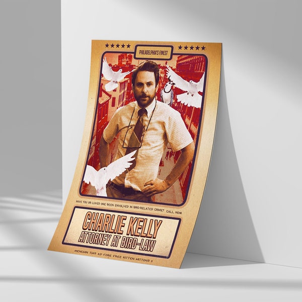 Charlie Always Sunny Bird Law Etsy