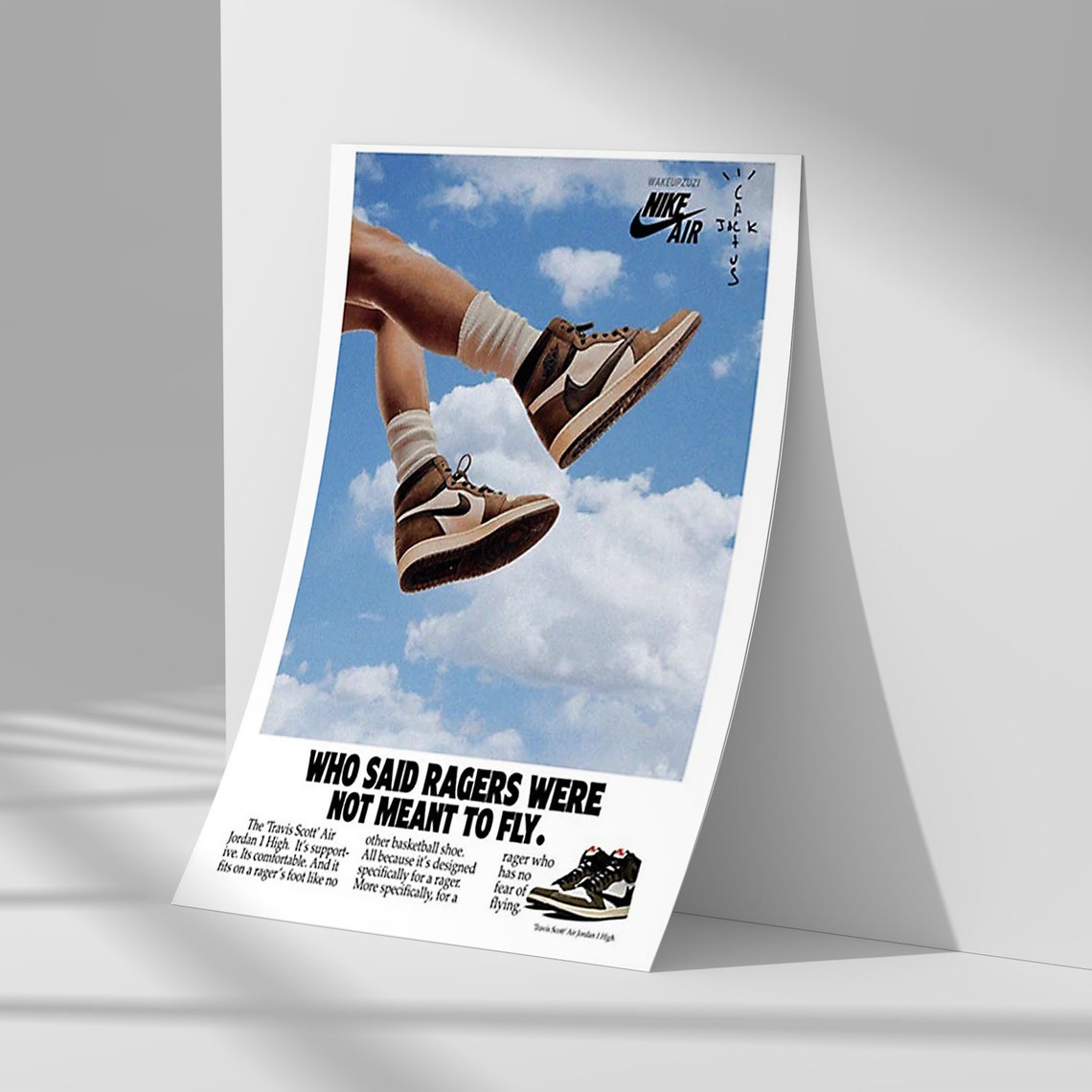 Who Said Ragers Were Not Meant to Fly Poster, Sneaker Poster, Unique