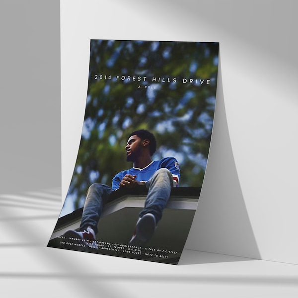 J. Cole - 2014 Forest Hills Drive poster Home Decor Poster