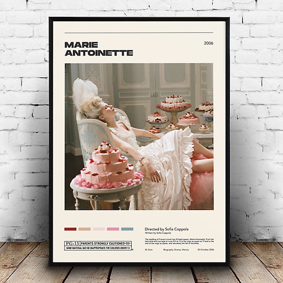 Marie Antoinette Sofia Coppola Vintage Retro Art Print Movie